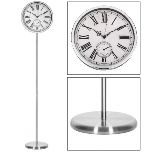 Iron standing wall clock