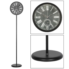 Iron floor standing clock