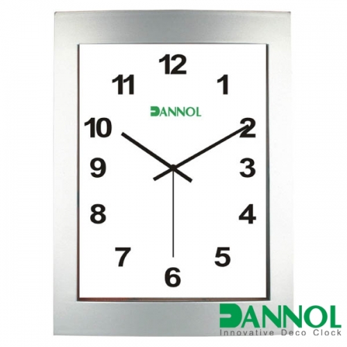 Square plastic wall clock