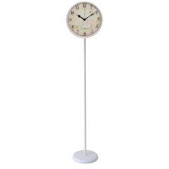 Aluminium floor standing clock