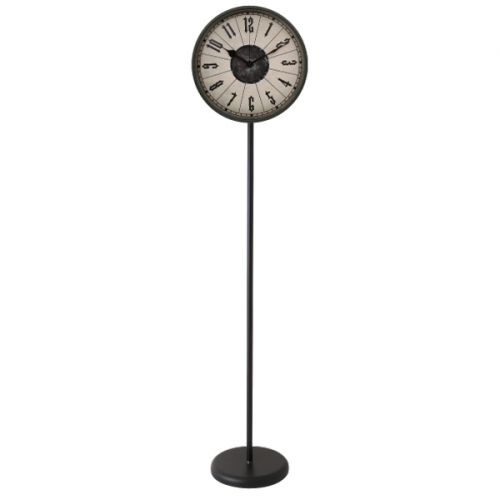 Iron floor standing clock