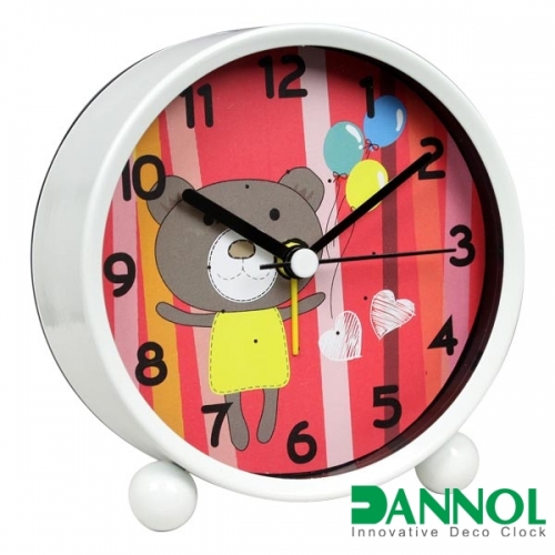 Plastic table alarm clock