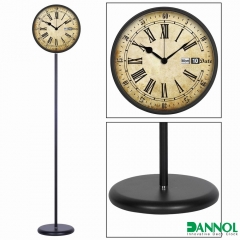 Iron floor standing clock