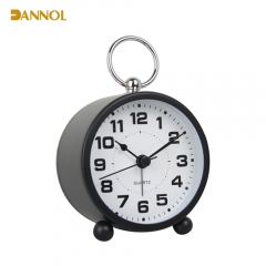 Small Size Bedside Metal Table Alarm Clock
