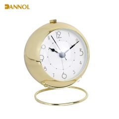 Funny Semi-Ball Shaped Metal Table Alarm Clock