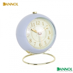 Funny Semi-Ball Shaped Metal Table Alarm Clock