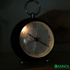 Funny Semi-Ball Shaped Metal Table Alarm Clock