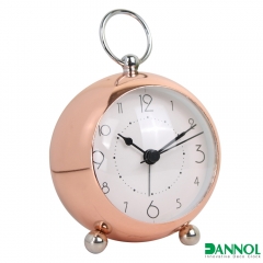 Funny Semi-Ball Shaped Metal Table Alarm Clock