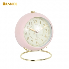 Funny Semi-Ball Shaped Metal Table Alarm Clock