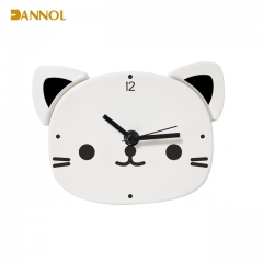 Cute animal shaped plastic wall clock and table clock 2 in 1