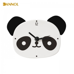 Cute animal shaped plastic wall clock and table clock 2 in 1