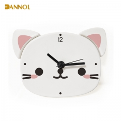 Cute animal shaped plastic wall clock and table clock 2 in 1