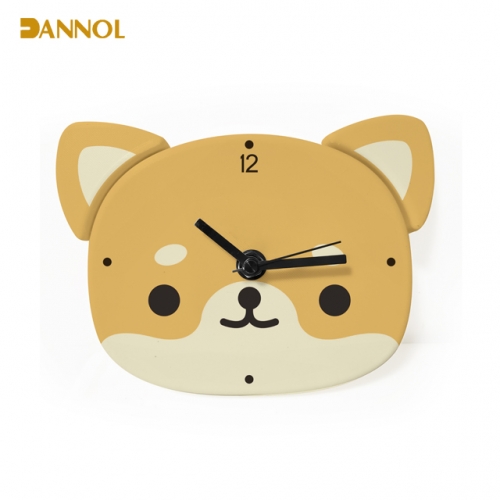 Cute animal shaped plastic wall clock and table clock 2 in 1