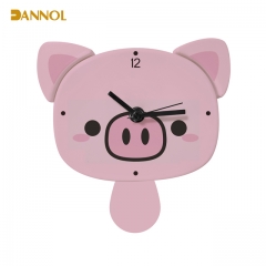 Animal shaped plastic wall clock