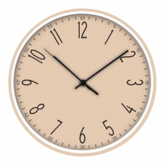 Slim frame plastic wall clock