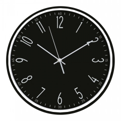 Slim frame plastic wall clock