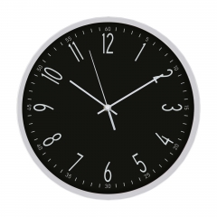 Slim frame plastic wall clock