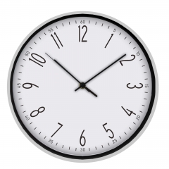 Slim frame plastic wall clock