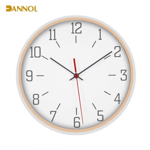 Slim frame plastic wall clock