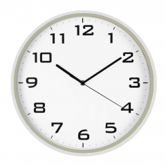 Slim frame plastic wall clock