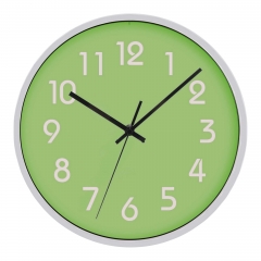 Slim frame plastic wall clock