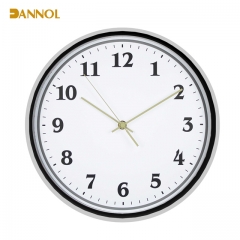 Slim frame plastic wall clock