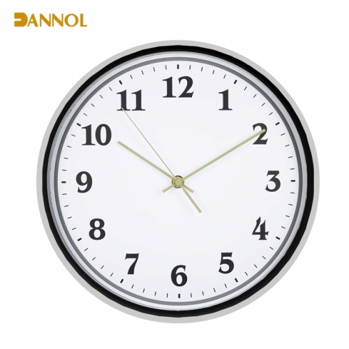 Slim frame plastic wall clock