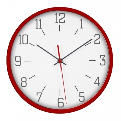 Slim frame plastic wall clock