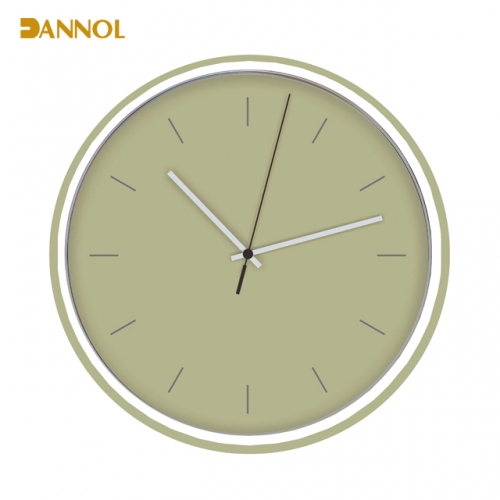 Slim frame plastic wall clock