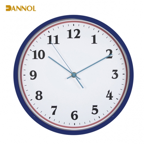 Slim frame plastic wall clock