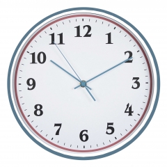 Slim frame plastic wall clock