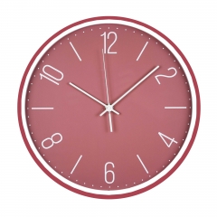 Slim frame plastic wall clock