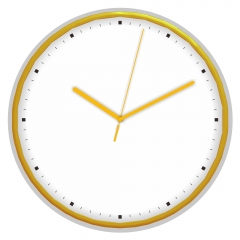 Slim frame plastic wall clock