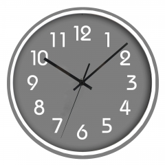 Slim frame plastic wall clock