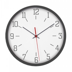 Slim frame plastic wall clock