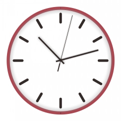 Slim frame plastic wall clock