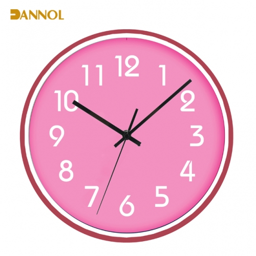 Slim frame plastic wall clock