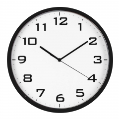 Slim frame plastic wall clock