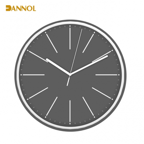 Slim frame plastic wall clock