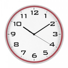 Slim frame plastic wall clock