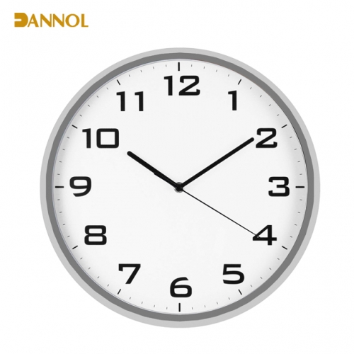 Slim frame plastic wall clock