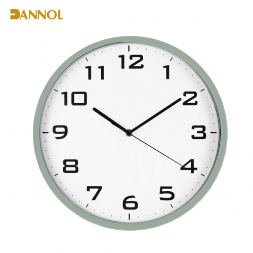 Slim frame plastic wall clock