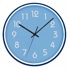 Slim frame plastic wall clock