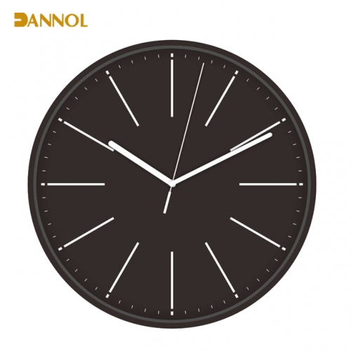 Slim frame plastic wall clock