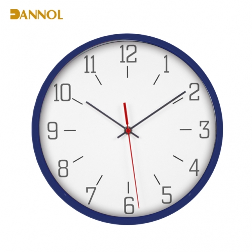 Slim frame plastic wall clock