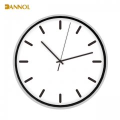 Slim frame plastic wall clock