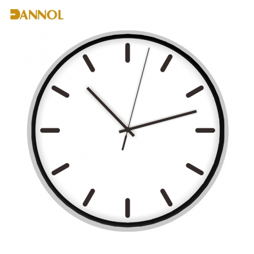 Slim frame plastic wall clock