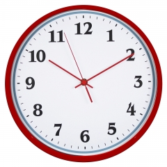 Slim frame plastic wall clock