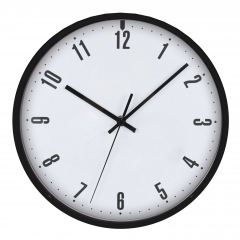 Slim frame plastic wall clock