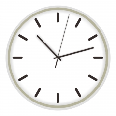 Slim frame plastic wall clock